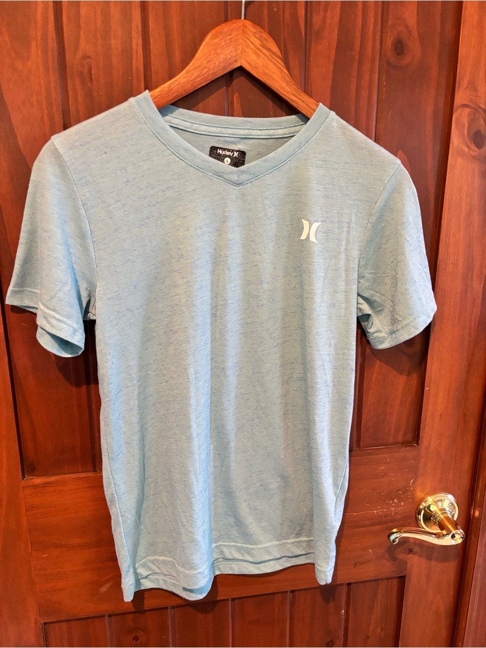 Hurley Kid’s Turquoise V-Neck Short Sleeve Tee